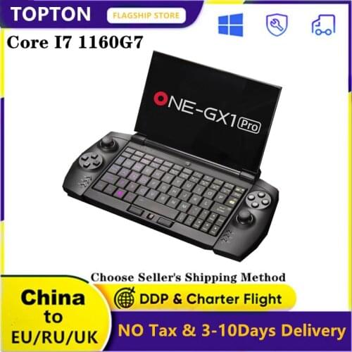 OneGX1 Pro Mini Gaming Laptop 7 inch Notebook Computer Tiger Lake Intel I7-1160G7 16G RAM 512G/1T Thunderbolt 4 WiFi6 LTE 4G/5G