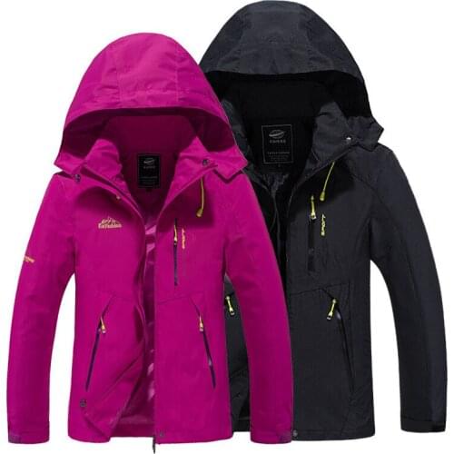 Autumn Stormsuit Men And Womens Outdoor Wear Windproof Waterproof Mountaineering Suit Solid Color Thin Coat 16618