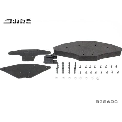 "SNRC 838600 1:8 RCAccessories 86 FRONT BUMPER ASSEMBLY - GLASS FIBRE"