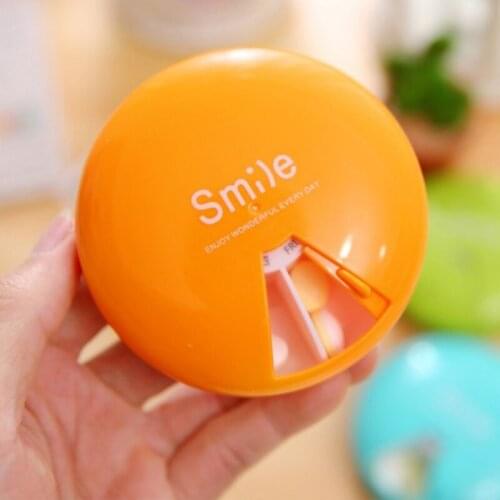 Portable Rotatable 8.6*3.2CM Medicine Box Pills Organizer 7 Days Weekly Medicine Dispenser Medicine Storage Case