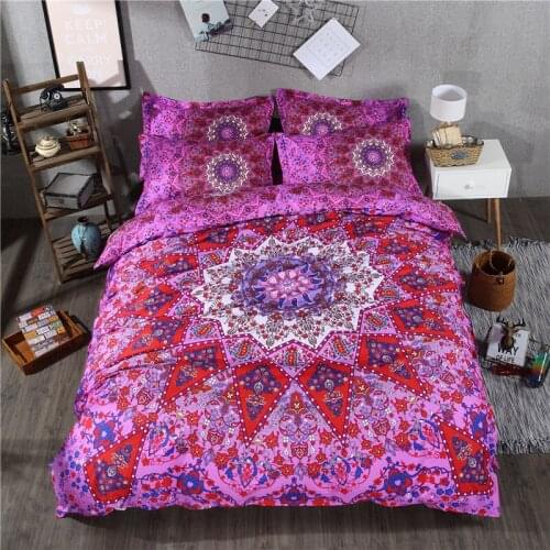 Mandala Bedclothes Bedding Set Floral Paisley Pattern Duvet Cover Twin queen king size Bed linen 3pcs
