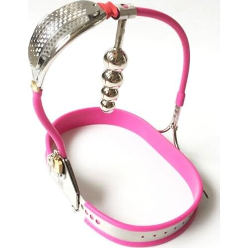 New Style Women Chastity Lock Female Chastity Belt Panties BDSM Bondage Metal Stainless Steel Chastity Lock Sex Toys for Woman