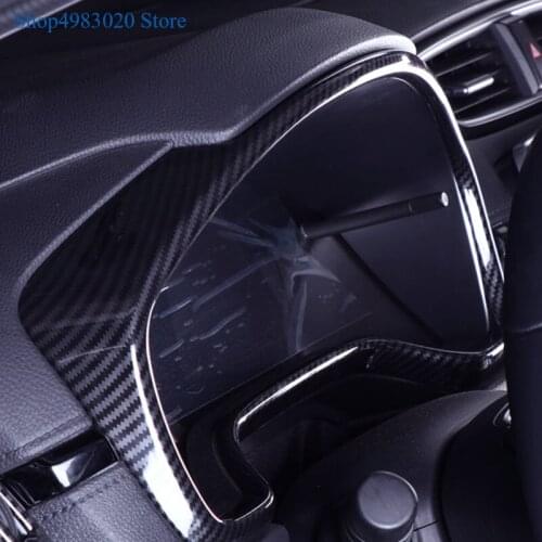 Car garnish detector trim Carbon fibre dashboard meter Instrument Panel gauge frame Fit For Honda CRV CR-V 2017 2018
