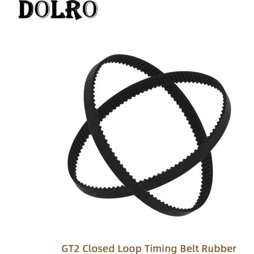 3D Printer Parts GT2 Closed Loop Timing Belt Rubber 2GT 6mm 110 112 122 158 200 232 280 300 400 610 852mm Synchronous Belts Part