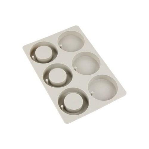 Silicone mold 6 cavity Ring & shape with hole pendant Tag mold DIY perfume Incense clay resin craft mold Handmade tools