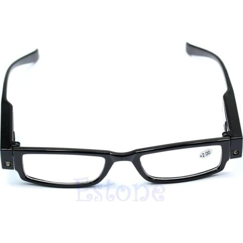 Light UP Multi Strength Eyeglass LED Reading Glasses Spectacle Diopter Magnifier Q1QA