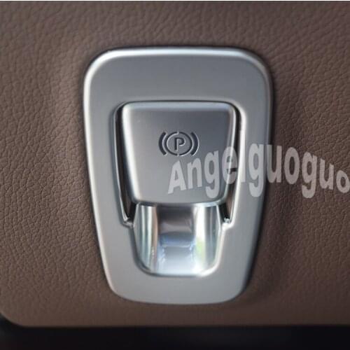 Angelguoguo Car electronic hand brake Trims frame sticker For Mercedes Benz GLC X253 Class C class W205 E class W213