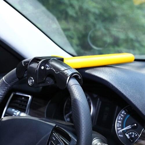 Car Steering Wheel Lock Anti-Theft Security Rotary Steering Wheel Lock for Car Truck Wheel Heavy Duty T-shaped Locks with Key