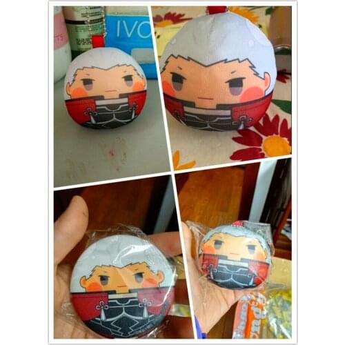 FATE FGO EMIYA Keychain Plush Stuffed Wallet Key ring Doll Bag Strap Limit GIFT toy phone mobile belt new creative cosplay