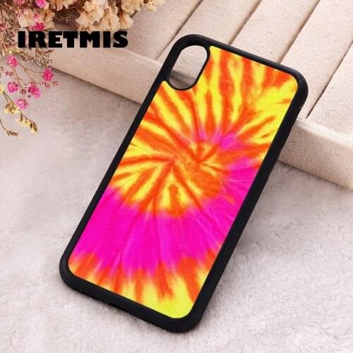Iretmis 5 5S SE 2020 phone cover cases for iphone 6 6S 7 8 Plus X Xs Max XR 11 12 MINI Pro Soft Silicone TPU Swirl Tie Dye