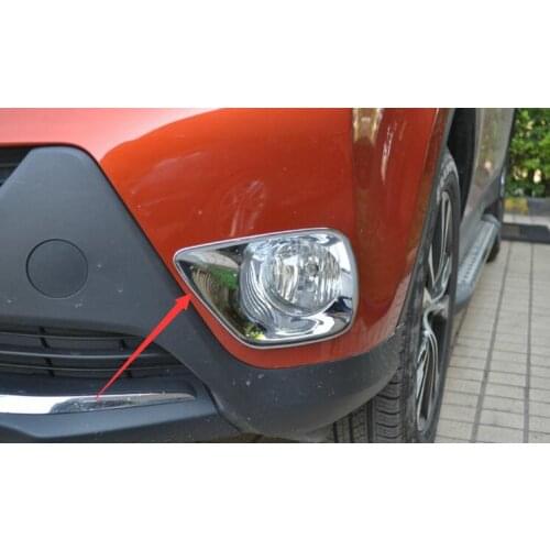 ABS chrome decoration car front and rear fog lamp frame 2015 2016 For Toyota RAV4 fog lamp sequins