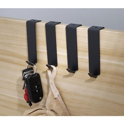 Door Hanger Punch Free Door Hook S-Shape Stainless Steel Heavy-Duty Seamless Door Hanger Kitchen Gadget