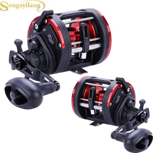 Sougayilang Top Quality TSSD 3000L-4000L Big Saltwater Fishing Reel Saltwater Right Hand Black Sea Fish Reel Fishing Tackle