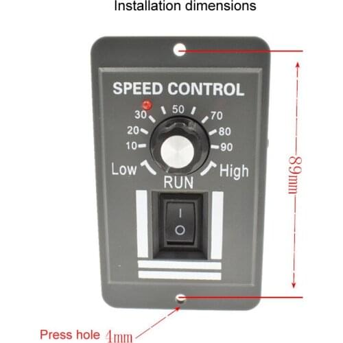 DC 9V-60V motor controller PWM speed controller with variable speed switch 10A motor speed controller with power indicator