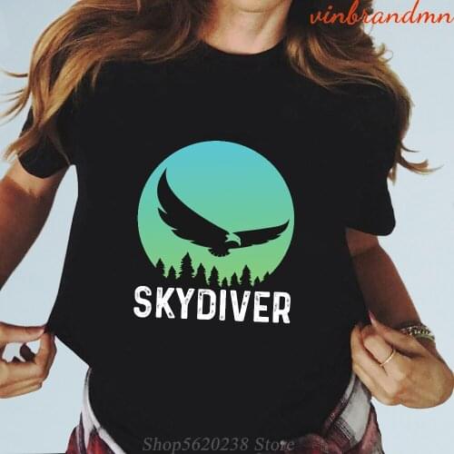 Hot Sale Skydiving Eagle T Shirt Fashion Women Skydiving World T-shirts Skydiver Lovers T shirt Summer Casual Loose Fit Clothing