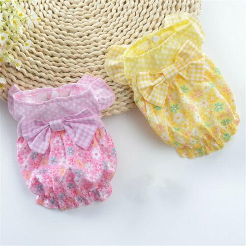 Cute Dog Dress Dog Clothes For Small Dogs Fashion Pink Red Dog Skirt Cute Sleeveless Princess Dress Puppy Pet Cat Cotton Costume