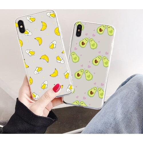 Cute Summer Fruit Avocado Case For Samsung Galaxy S20 FE Note 20 10 S10 Lite 2020 S21 Ultra S9 S8 S10e Plus Pro 9 8 Clear Fundas