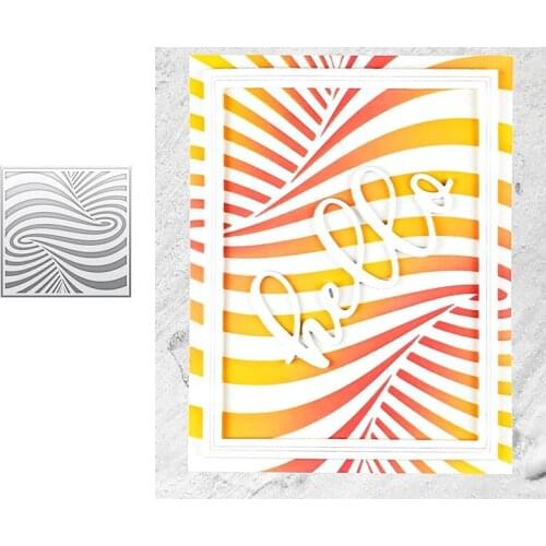 New Illusion Twist Stencil Metal Cutting Dice And Stamps Stencils For Scrapbooking Stamps Embossing Mold Diy Paper Cards Craft