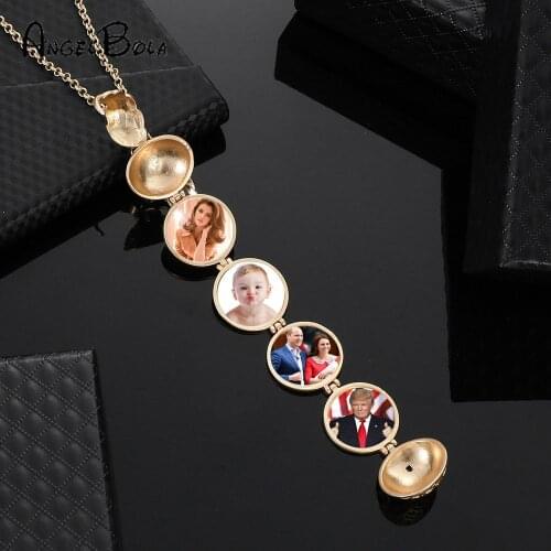 New Magic Heart Shaped Pendant Necklace Jewelry Memory Floating Locket Necklace DIY Flash Album Box Necklaces Lockets Pendants