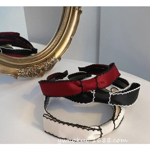 Bow Tie Headband Clip Headwear Female Broken Hair Bangs Hair Accessories Headband Fashion Wash Face Fixed Headwear