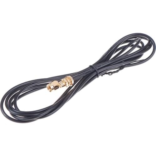 Pure Copper Gold Plated Male to Female Antenna RG174 RP-SMA 1M Extension Cable WiFi Wi-Fi For Router Wlan