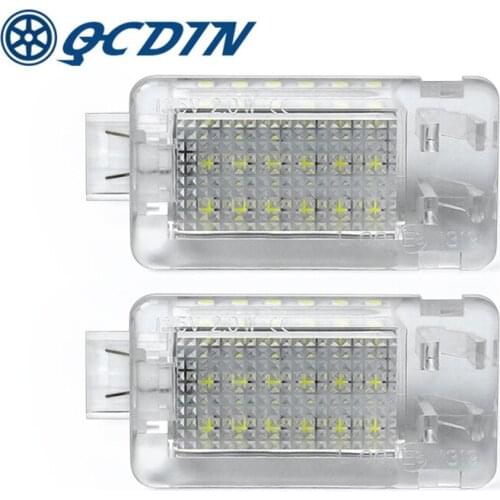 QCDIN 2Pcs For VOLVO XC70 S60 S80 Clear 12V Car License Plate Light Signal Lamp Driving Turn Signal Light Auto Parts