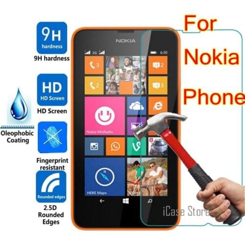 9H Tempered Glass For Nokia Lumia 640 950 430 435 520 530 532 535 630 730 820 830 xl x 930 950 950xl 650 550 540 Protector Film