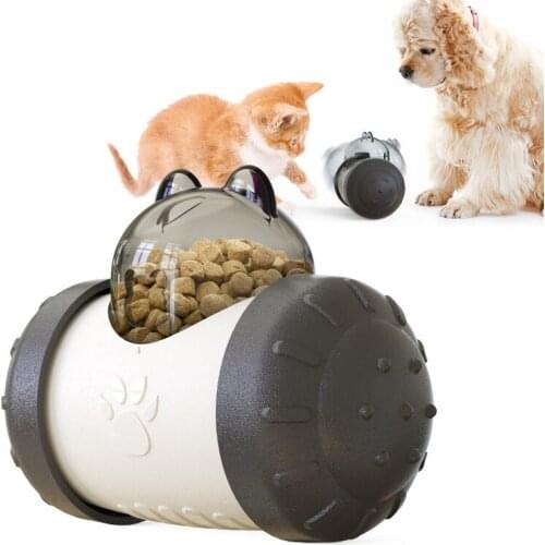 Tumbler Pets Toys Dog Cat Leaking Food Ball Educational Interactive Toys Swing Bear Slow Food Ball Dog Playing Eating Toys