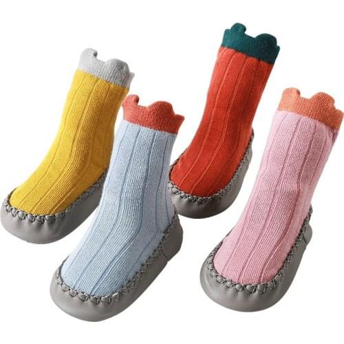 Unisex Baby Socks Toddler Slippers First Walking Boots Anti-slip Indoor Floor Shoes Infant Socks Foot Socks Unisex Baby Socks