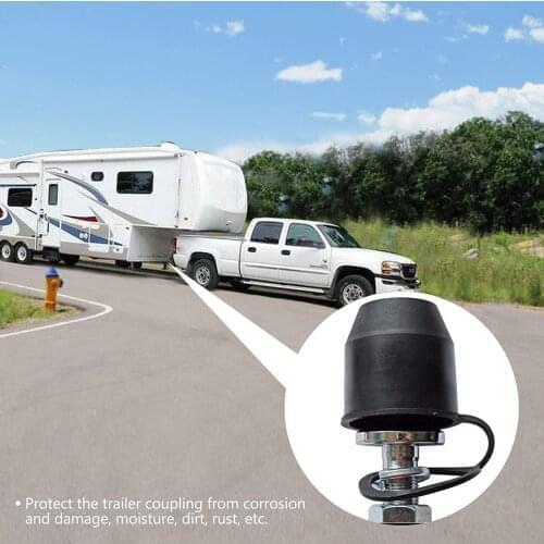 Universal 50mm Auto Tow Bar Ball Cover Cap Towing Hitch Caravan Trailer Towball Protect Protection car accessories