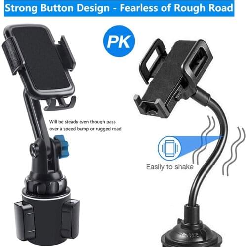 Universal Car Cup Holder Cellphone Mount Stand for Mobile Cell Phones Adjustable Car Cup Phone Mount for Huawei Samsung