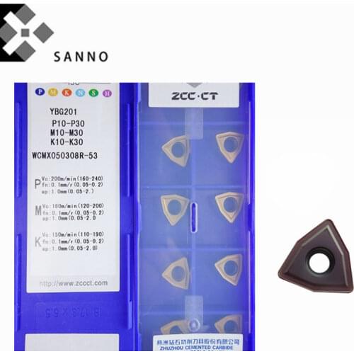 Free shipping! Inexpensive and hot sale turning tools 10pcs/lots YBG205 WCMX080412R-53 cnc carbide turning inserts