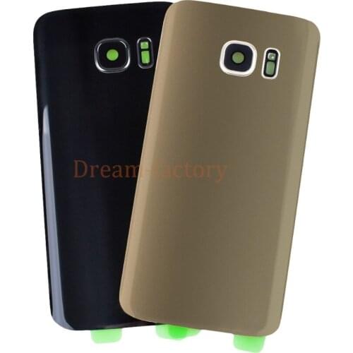 100PCS Back Cover Battery Door Housing Cover with Adhesive Camera lens for Samsung Galaxy S7 Edge G930 G935