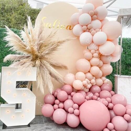 Retro Skin Balloon Garland Arch Globos DIY 111pcs Dusty Pink Giraffe Jungle Theme Birthday Party Decoration Kids Toy Baby Shower