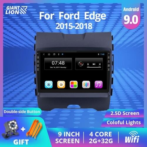 2din Android 9.0 Car Radio For Ford Edge 2015-2018 Auto Radio Navigation Gps Multimedia Video Player Stereo Din Car Dvd Player