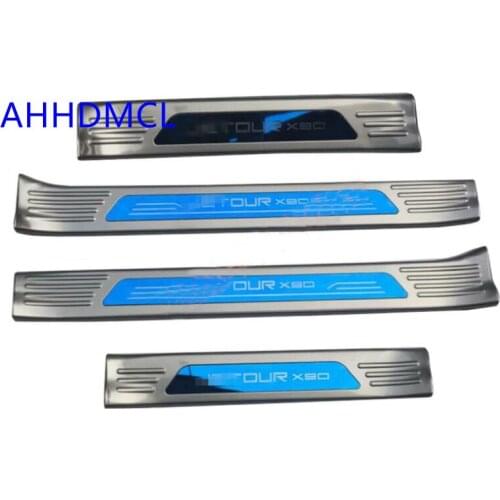 Car Welcome Pedal Threshold Strip Door Sill Strip For Chery Jetour X90 2019 2020