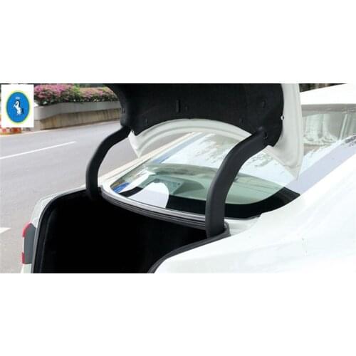 Yimaautotrims Auto Accessory Rear Trunk Tail Hinged Protect Cover Kit For Nissan Sylphy Pulsar B17 Sentra 2013 - 2018 Plastic