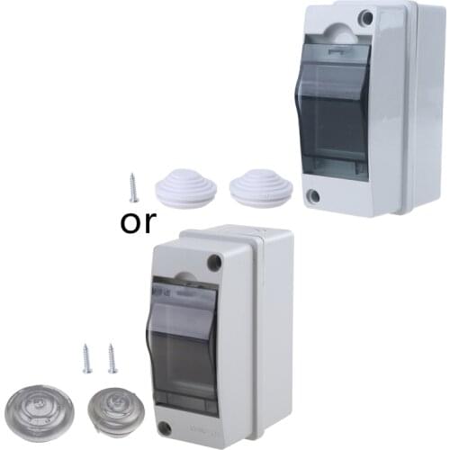 Household Illumination Electrical Distribution Box Waterproof IP65 with Transparent Cover Junction Wire Box Accessories