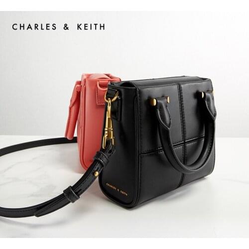 CHARLES&KEITH New Arrival for Spring 2021CK2-50671232Womens Fashion Shoulder Bag Checked Cover Material Handbag
