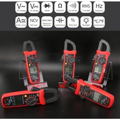 UNI-T UT201+ Digital Clamp Meter UT202+ UT203+ UT204+ UT202A+ 400-600A True RMS Automatic Range High Precision Multimeter Tester