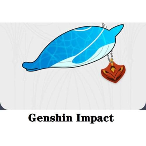 Sky-Swallowing Whale Game Genshin Impact Cosplay Decoration Anime Project Plush Pendant Acrylic Chain Keychain Doll Toy Gift