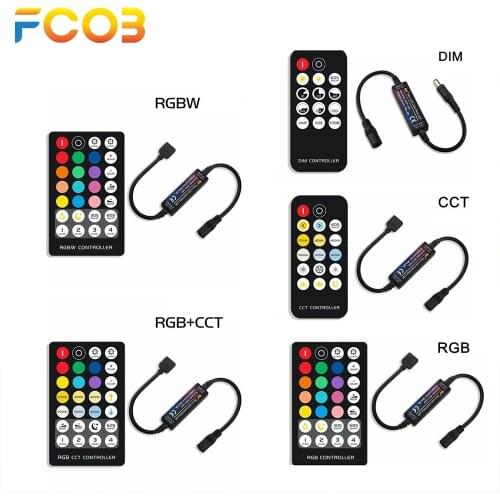 RF14 LED Light Strip Controller 17 21 28 Keys for 5050 DIM RGB RGBW RGBCCT 4pin 5pin 6pin LED Lights Tape Controller DC5-24V