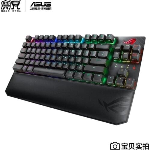 ROG Strix Scope Deluxe E-sports game RGB mechanical keyboard with palm rest CherryMX high-end mechanical switch floating keycap