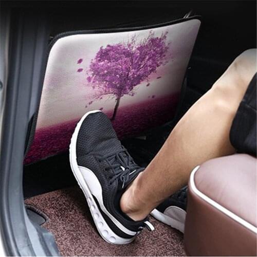 Cartoon Car Kick Mat Auto Seat Back Cover Anti Child Kick Pad Protector Anti Dirt Mud Mat from Kids Baby Kicking Car Accessories