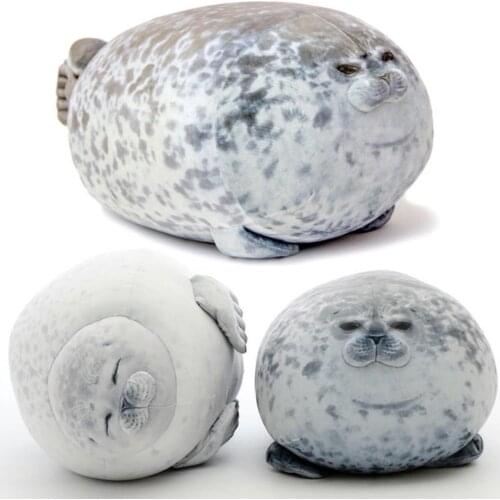 Seal Doll Pillow Chubby Blob Seal Pillow Soft Seal Pillow Doll Toy Chubby Blob Cotton Plush Animal Toy