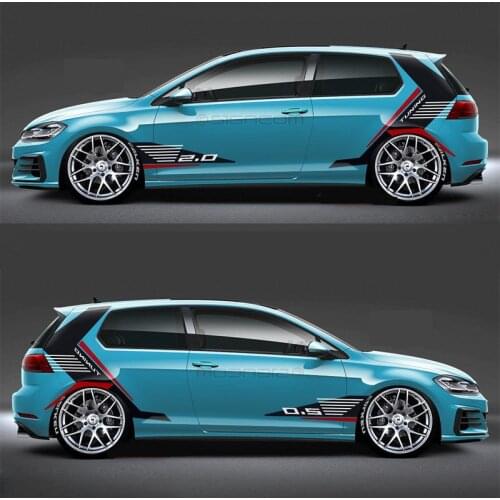 Car Sticker Body Exterior Decoration Modified Sticker Dedicated Lahua Color Strip Film For Golf 6 Golf 7
