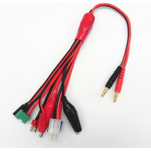 OEM 100pcs/lot 8 in 1 Multifunction Lipo Battery Charging Cable EC3 T JST Tamiya JR Futuba Plug Charger connectors