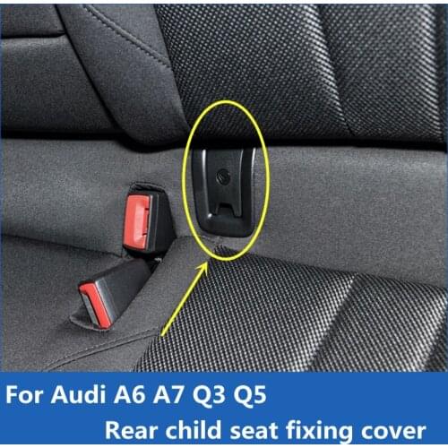 Suitable for Audi A6 A7 Q3 Q5 rear child seat upper cover buckle fixed cover original upgrade car accessories