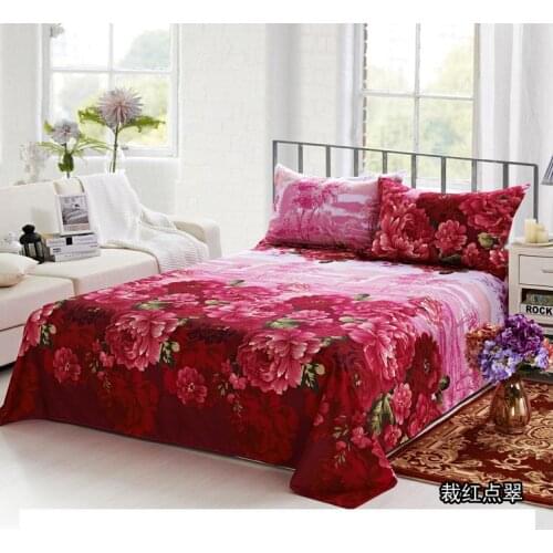 Bedding Brushed Single Bed Sheet Single Dormitory Bed Sheet Home Double Bed Sheet King Size Bed Sheets
