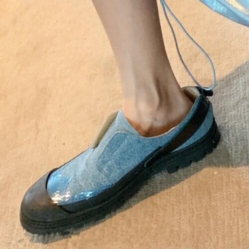 Slip On Shoes Woman Flats Comfortable Vulcanized Shoes Thick Sole Sneakers Women Autumn Casual Flat Shoes Platform Creepers